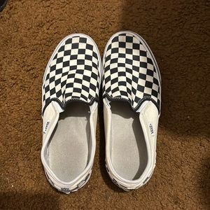 Black and white checkered vans